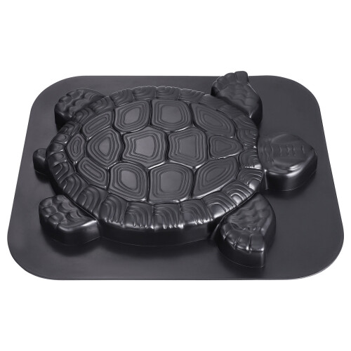 FRCOLOR Cement Mold For Walk Path Turtle Shape Black 1Set
