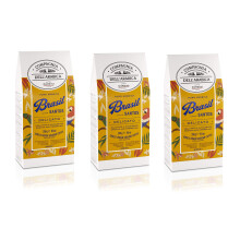 Caff? Corsini - Caf? Molido 3x250g Compagnia Dell?Arabica Brasil Santos, Mono Origen, Delicado, 750g en Total.