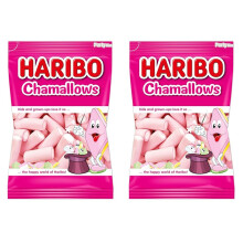 Haribo Chamallows Tubular - 125 piezas (850g) (Paquete de 2)