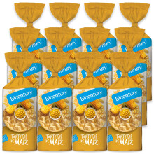 Bicentury - Tortitas de Ma?z, las M?s B?sicas, Ideales para Satisfacer Antojos, 1 Tortita Aporta 28 Kcal ? 12 Paquetes