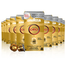 Lavazza, Qualit? Oro, 100 C?psulas de Caf? Compatibles con las M?quinas Nespresso* Original, con Notas Arom?ticas Florales y Afrutadas, 100% Ar?bica,