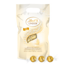 Lindt LINDOR bomb?n con relleno de chocolate blanco, chocolate cremoso - chocolate para regalar, para compartir, aprox 80 bolas, 1kg