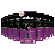 Lavazza, Espresso Maestro Intenso, C?psulas de Caf? Compatibles con M?quinas Nespresso Original, con Notas de Galletas, Ar?bica y Robusta, Intensidad