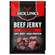 Jack Links Beef Jerky Original (12 x 60g) ? Proteina Carne - Protein Snacks - Altamente Proteica - Cecina Seca Rica en Proteinas - Snack Proteico - Al