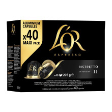 L'or Espresso C?psulas de Caf? Ristretto | Intensidad 11 | 200 C?psulas Compatibles Nespresso