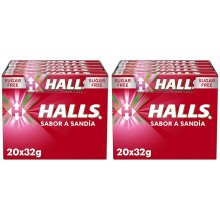 Halls Sand?a - Caramelo duro - Caja con 20 Sticks de 32 g (Paquete de 2)