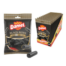 DAMEL Taco Regaliz Negro - Chuches Veganas de Regaliz - Golosinas 14 bolsas x 135gr - Chucherias perfectas para cualquier celebraci?n