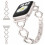 Συμβατό με Apple Watch 42/44/45/49mm, Λεπτό λουράκι από ανοξείδωτο ατσάλι για γυναίκες και 1