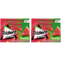 Trident Chicles sin Az?car con Sabor a Sand?a, 12 x 23g (Paquete de 2)