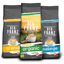 Coffee pack, ground, 3 x 500g, 1 x Crema, 1 x Melange, 1 x Crema Organic