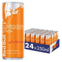 Red Bull Bebida Energ?tica, Albaricoque y Fresa, 24 Latas de 250 ml
