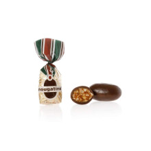Venchi - Nougatine, Bombones con Granillo de ?Avellana Piamonte IGP? Caramelizada Recubiertos de Chocolate Negro, 1 kg, Sin Gluten, Sin Colorantes y S