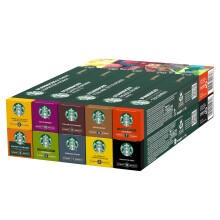 STARBUCKS Paquete Variado de Nespresso, C?psulas de Caf? de Diferentes Intensidades 10 x 10 (100 C?psulas) - Exclusivo de Amazon
