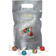Lindt LINDOR bombones ? 1kg, chocolate con leche, chocolate negro 70%, doble chocolate, caramelo sal, relleno de chocolate cremoso, surtido de chocola