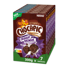 Cereales Nestl? Chocapic Cereales de Trigo Integral y Ma?z Tostados, Con Cacao, 7 Paquete de 300 g
