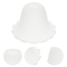 Abat-jour en verre pour lampe de chevet, lustre moderne à lumière douce, petit modèle blanc