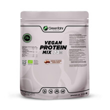 Green Tahr Prote?na de Guisante, C??amo y Arroz Sabor Cacao 73% 750g, Prote?na Vegana en Polvo Sin Lactosa, Sin Az?car y Sin Gluten, Prote?nas para Ma