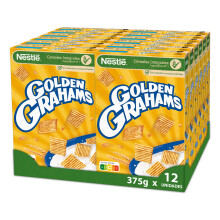 Cereales Nestl? Golden Grahams, Cereales de trigo y ma?z, 12 x 375 g