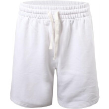 Pantaloncini da uomo ProGo USA – Pantaloncini da allenamento classici in pile – Pantaloncini casual da uomo con elastico in vita (bianchi, taglia