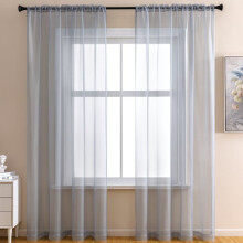 Rideaux voilages à 2 panneaux, filtrant la lumière, avec œillets pour tringle, pour salon/chambre, 99 cm x 198 cm