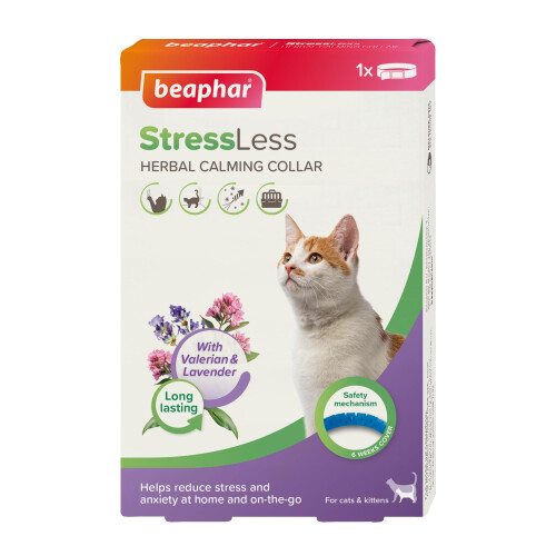 Beaphar Beaphar – StressLess Herbal Calming Collar for Cats – Reduces Stress