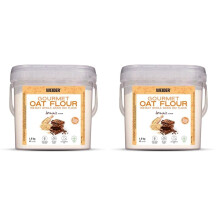 Weider Oat Gourmet. Harina de Avena Integral. Fuente de prote?na con bajo contenido en az?cares. Sabor Brownie (1,9 kg) (Paquete de 2)