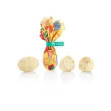 Venchi - Huevos de Chocolate, 1 Kg, Sabor Chocolate Blanco con Almendras, Pistachos Salados y 'Avellana Piamonte' Enteras, Sin Gluten, Colecci?n Pascu