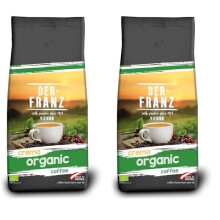 Der-Franz - Caf? Crema Organic con certificaci?n UTZ, molido, 1000 g (Paquete de 2)