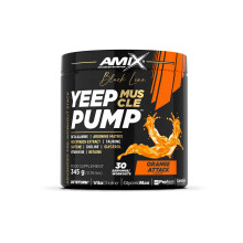 Amix- Black Line- YEEP PUMP CAFF - 345 GR - PRE-ENTRENO - Sabor Naranja