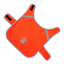 Gilet réfléchissant pour chien, orange haute visibilité, ajustable, pour animaux de compagnie