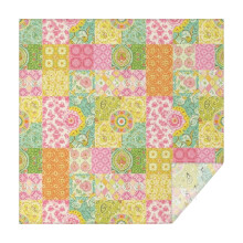 Nappe carrée à motif floral Pioneer Flower, imperméable, lavable et anti-taches, idéale pour la décoration de la maison, de la cuisine et des
