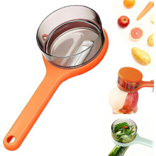 Éplucheur à légumes double face en acier inoxydable avec boîte de rangement, lame pivotante ergonomique, ensemble d'éplucheurs de cuisine