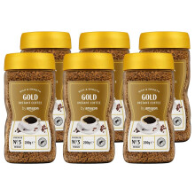 - Caf? soluble liofilizado Gold, tueste medio, 200g, paquete de 6, certificado Rainforest Alliance