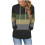Felpa da donna a maniche lunghe con cappuccio e blocchi di colore, pullover casual, ampia, con tasche, comoda e morbida 1