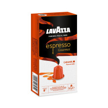 Lavazza, Espresso Gourmet Caramel, 100 C?psulas de Aluminio Compatibles con M?quinas Nespresso Original, con Aroma Natural de Caramelo, 100% Ar?bica,