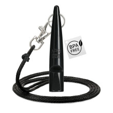 ACME - 210.5 Classic Dog Whistle with Lanyard - Black - Patented Sound Chambers with Controlled Sound Performance, Comfort Grip Design Dog Accessorie