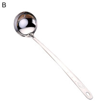 Soup Ladle Non-stick Ergonomic Stainless Steel Grinding Polishing Serving Soup Spoon for Bakery Thickened Heat-Resi