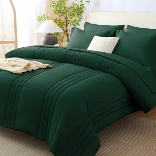 Σετ παπλωμάτων 7 τεμαχίων Queen σε χρώμα Emerald Green