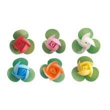 Dekora - Flores Comestibles para Decorar Tartas - Decoraci?n para Tartas y Pasteles - Surtido de Flores de Oblea Sin Sabor ? 3 cm - Obleas Sin Gluten,