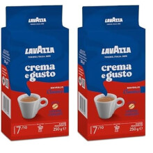 Lavazza, Crema e Gusto Classico, Caf? Molido Natural, 4 x 250 g, para Cafetera Italiana, de Filtro y Francesa, con Notas de Especias, Ar?bica y Robust