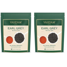 VAHDAM, Hojas de T? Negro Earl Grey (340 g/170+ tazas) - de Aceite de Bergamota Natural Mezclado con T? Negro Fresco, Floral y C?trico del Jard?n (Paq