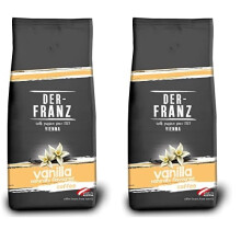 Der-Franz Caf?, Aromatizados con Vainilla, Caf? mezcla de Ar?bica y Robusta granos enteros, 1000 g (Paquete de 2)