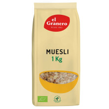 El Granero Integral - Muesli - 1 kg - Elaborado con Cereales y Frutas Deshidratadas - Gran Fuente de Energ?a - Refuerza el Tr?nsito Intestinal - Ideal