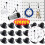 Pegboard kroglåse gummi sort 120 stk. 1