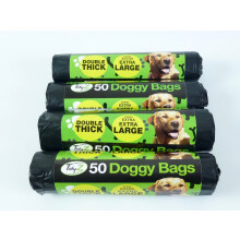 Tidyz 200 x Extra Large Super Strong Doggy bags (4 x 50),Black
