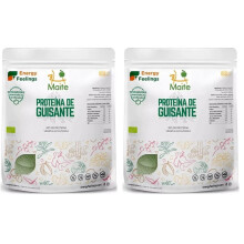 Energy Feelings Prote?na de Guisante ECO - 500 gr, 82% de Prote?na, Ecol?gico y Vegano, Apto para Masa Muscular, Sin Lactosa, Sin Gluten y Sin Az?car