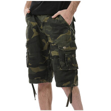 Pantalones cortos cargo para hombre, pantalones cortos cargo con múltiples bolsillos, pantalones casuales holgados, pantalones de pierna recta,