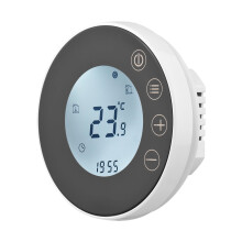 Thermostaat, rond LCD-scherm voor kantoor- en kamertemperatuur met Dsfen Mewmewcat