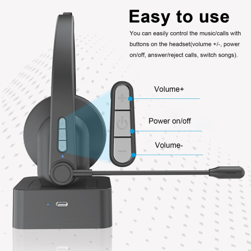 OY631 Noise-Cancelling Headset Compatible with PC, Tablet, Cell Phone