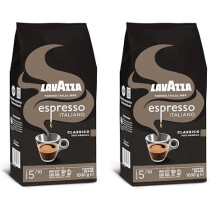 Lavazza, Espresso Italiano Classico, Caf? en Grano Natural, Ideal para la M?quina de Caf? Espresso, con Notas Arom?ticas Florales, 100% Ar?bica, Inten